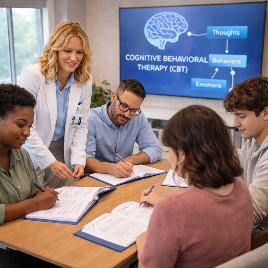 Client meeting with therapist during PHP treatment in Delray Beach